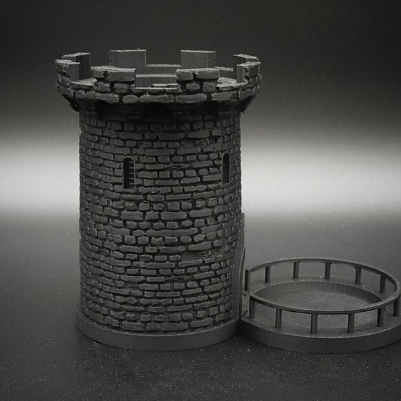 5" Lighted Dice Tower and Tray for Dungeons and Dragons, DnD, RPG - Picture 8 of 11
